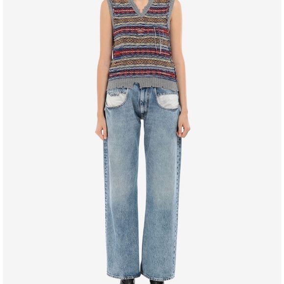 Maison Margiela Reversible Fair Isle Sweater Vest - Picture 2 of 10